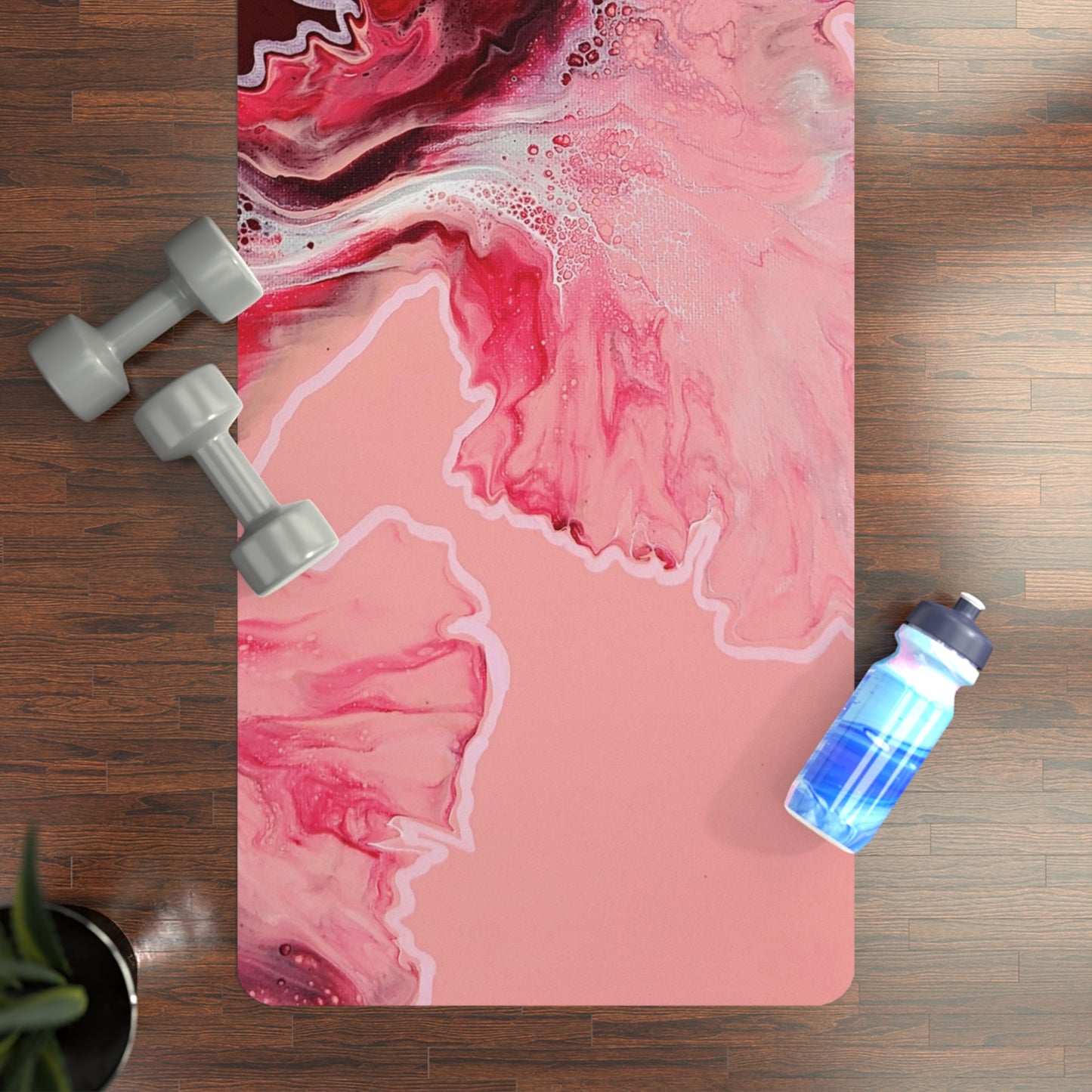 "Hold The Line" Rubber-backed Yoga Mat