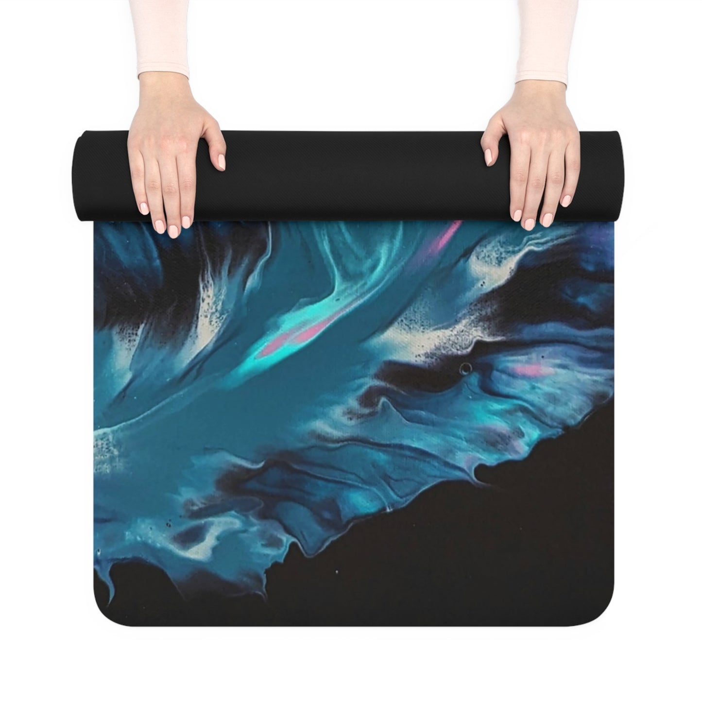 "Plume1" Rubber-backed Yoga Mat