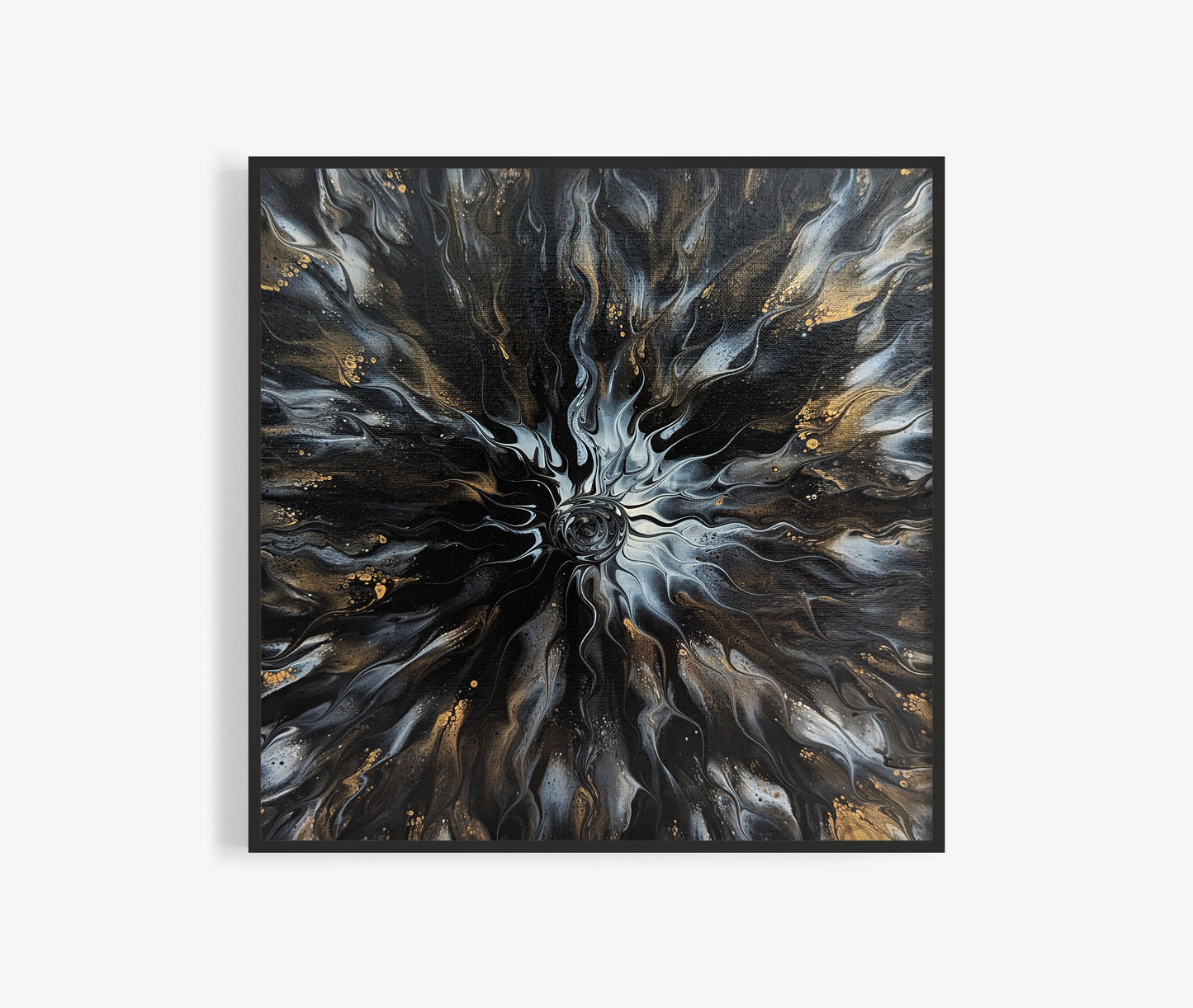 original acrylic fluid artwork named Allure 12x12in