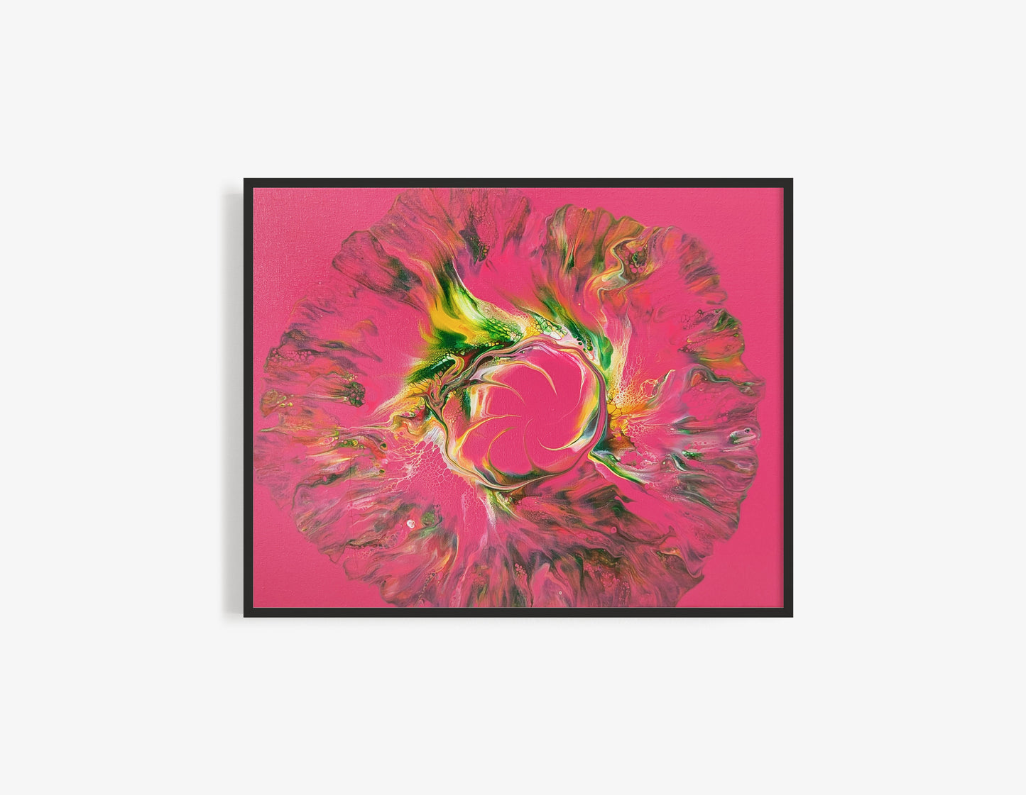 original acrylic fluid artwork named Sprout Out 11x18in