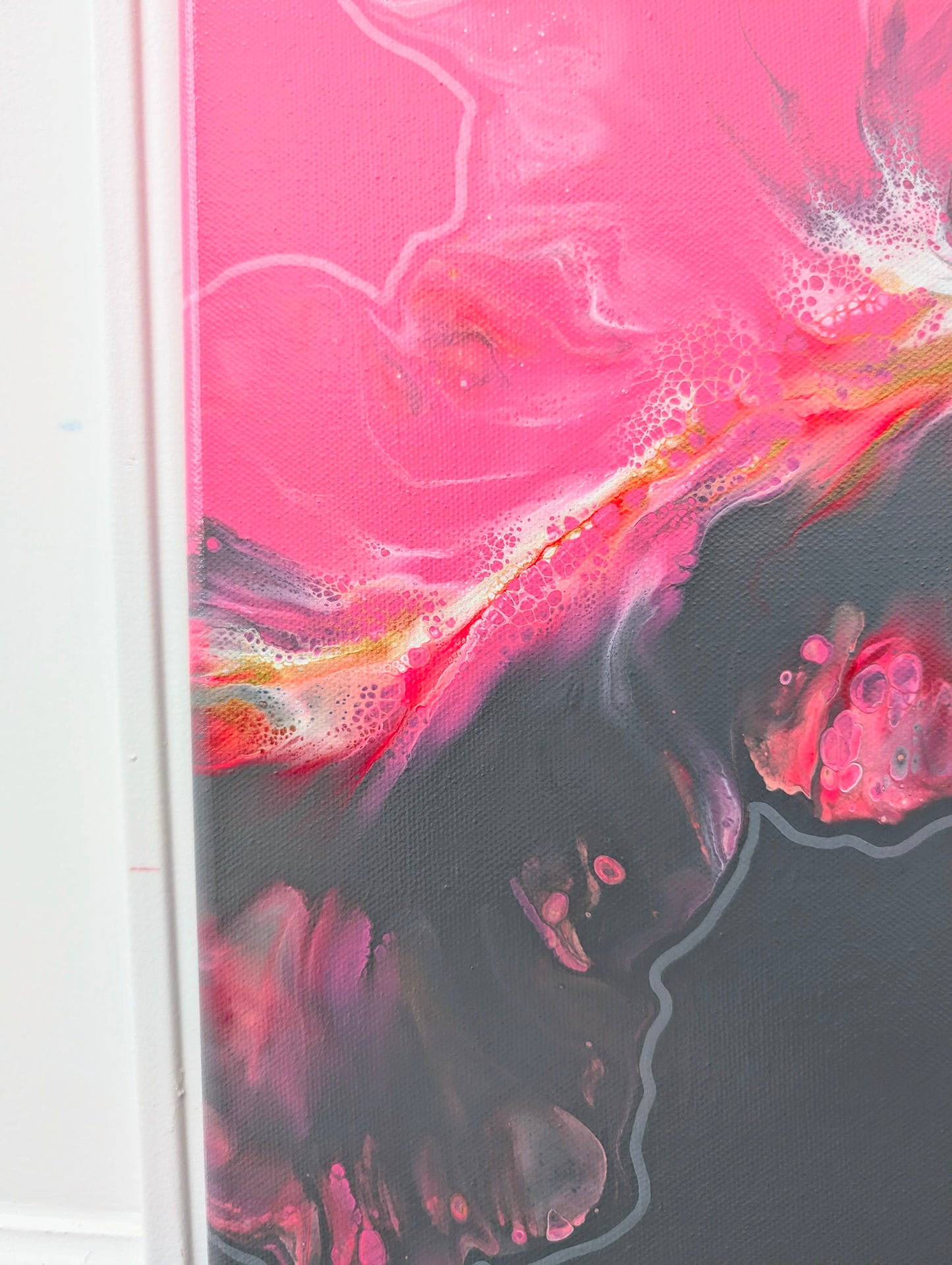 "In My Bliss" - Original Fluid Art Painting