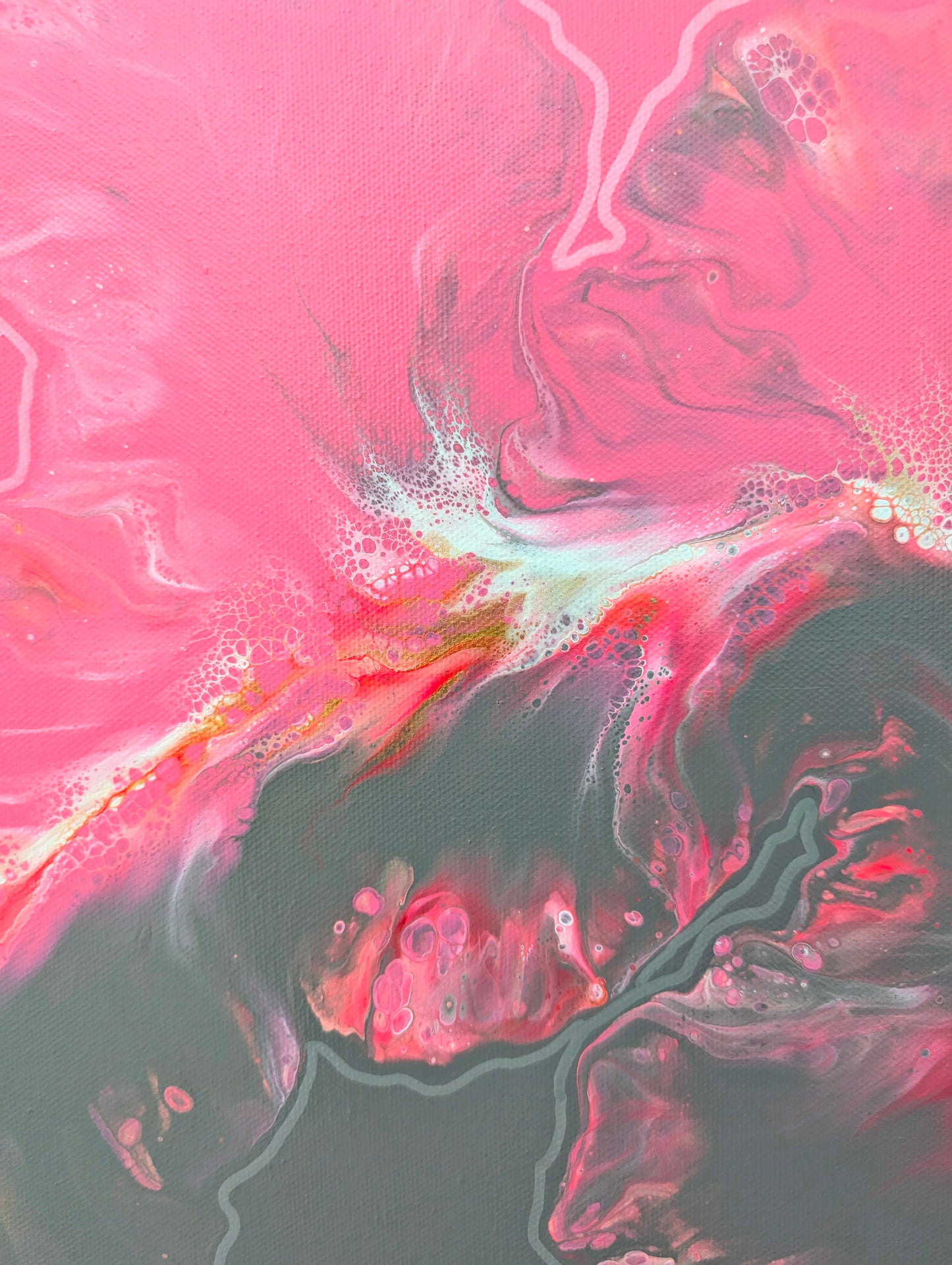 "In My Bliss" - Original Fluid Art Painting
