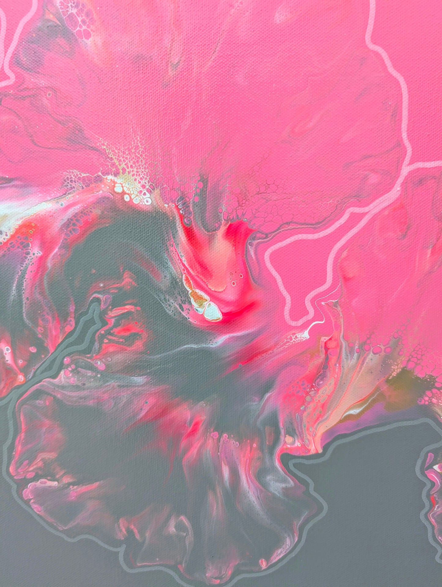 "In My Bliss" - Original Fluid Art Painting