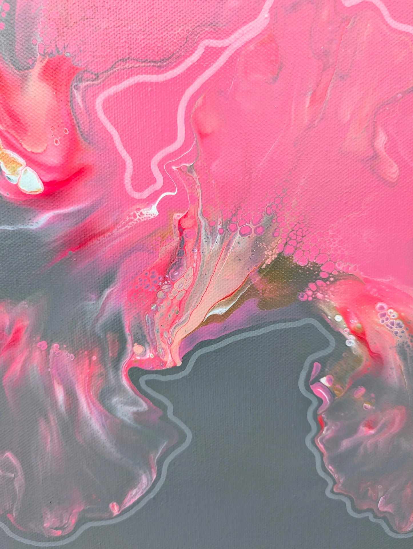 "In My Bliss" - Original Fluid Art Painting