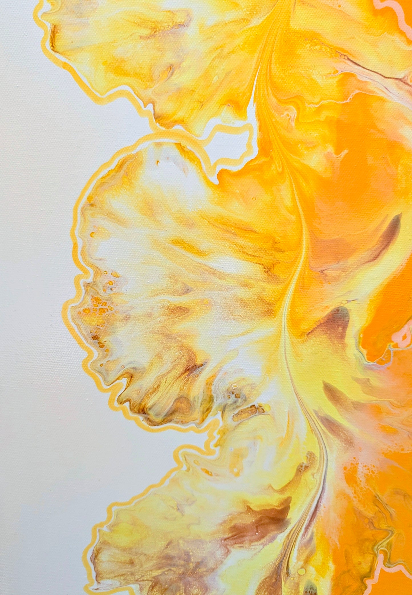 "Walk the Line" - Original Fluid Art Painting