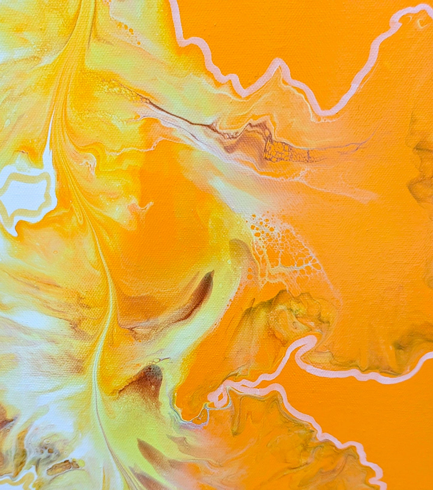 "Walk the Line" - Original Fluid Art Painting
