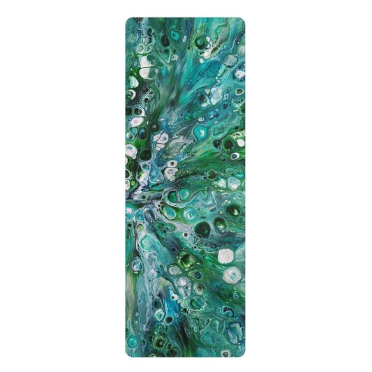 "Sea Maiden" Rubber-backed Yoga Mat