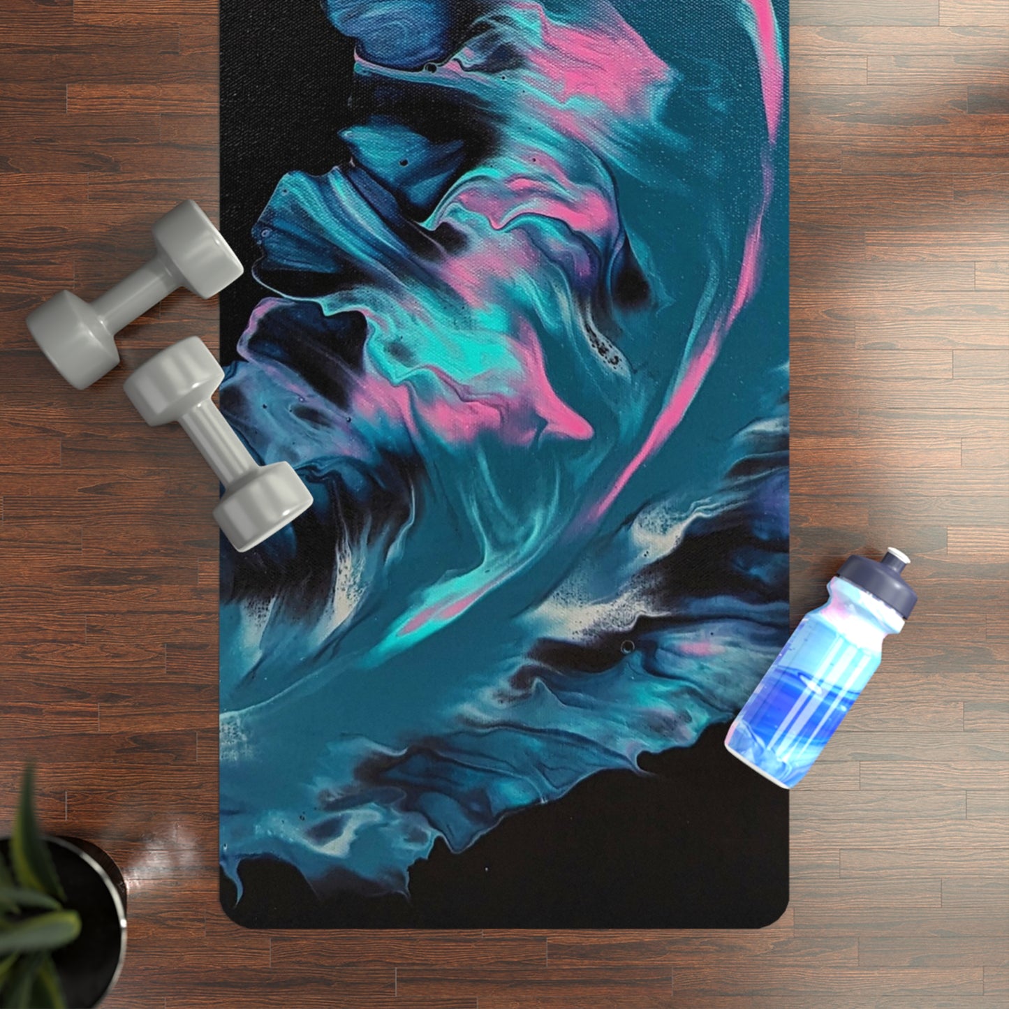 "Plume1" Rubber-backed Yoga Mat