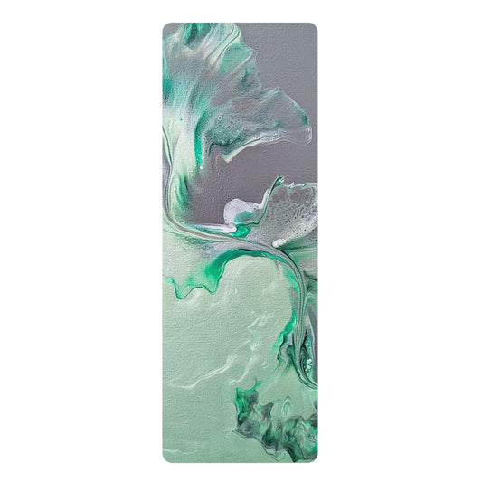 "Sea Glass" Rubber-backed Yoga Mat