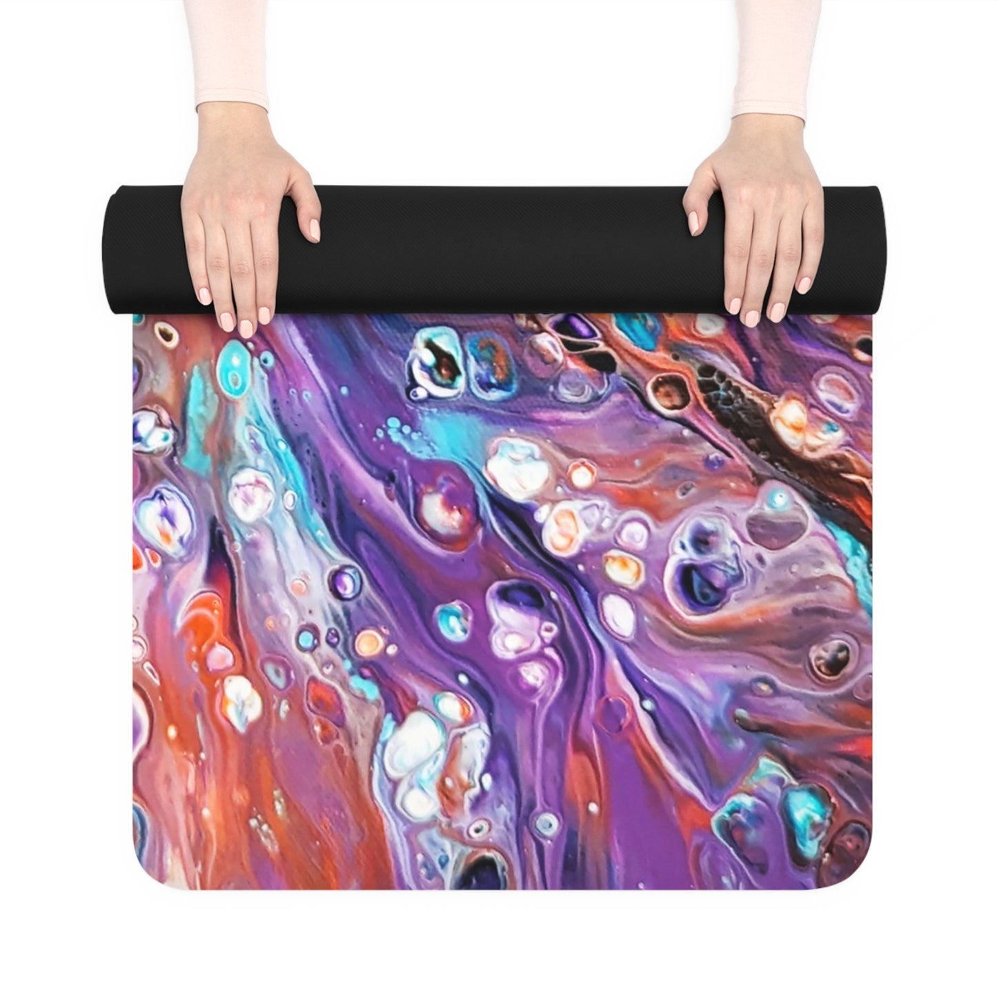 "Elusive Kitsune" Rubber-backed Yoga Mat