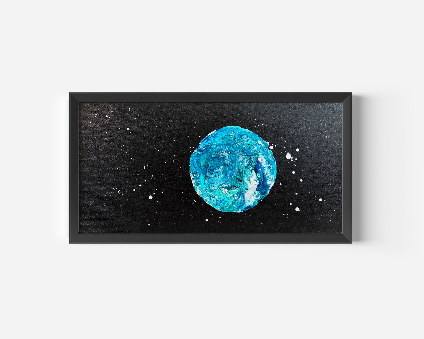 "Blue Moon" - Original Canvas Painting - 10x20in