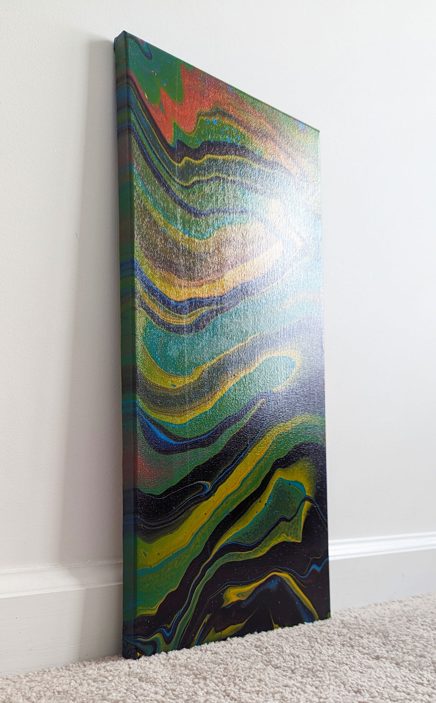 "Far Out" - Original Canvas Painting - 10x20in