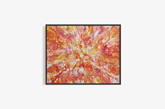 "Phoenix Aflame" - Original Canvas Painting -16x20in