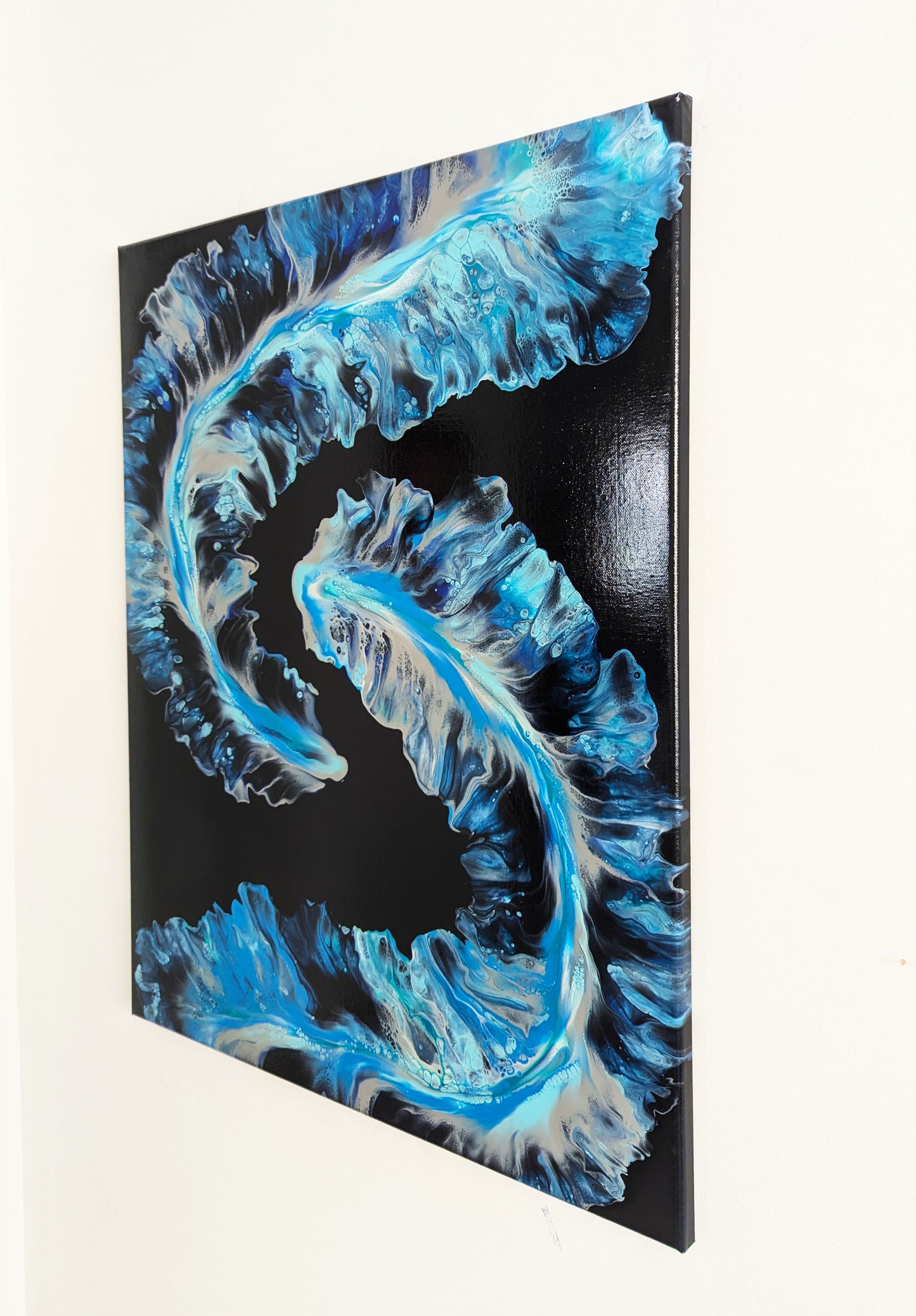 original acrylic fluid artwork named Tidal 24x36in