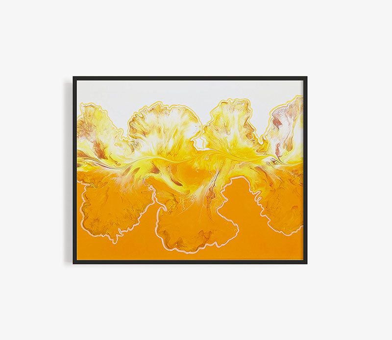 original acrylic fluid artwork named Walk The Line 16x20in