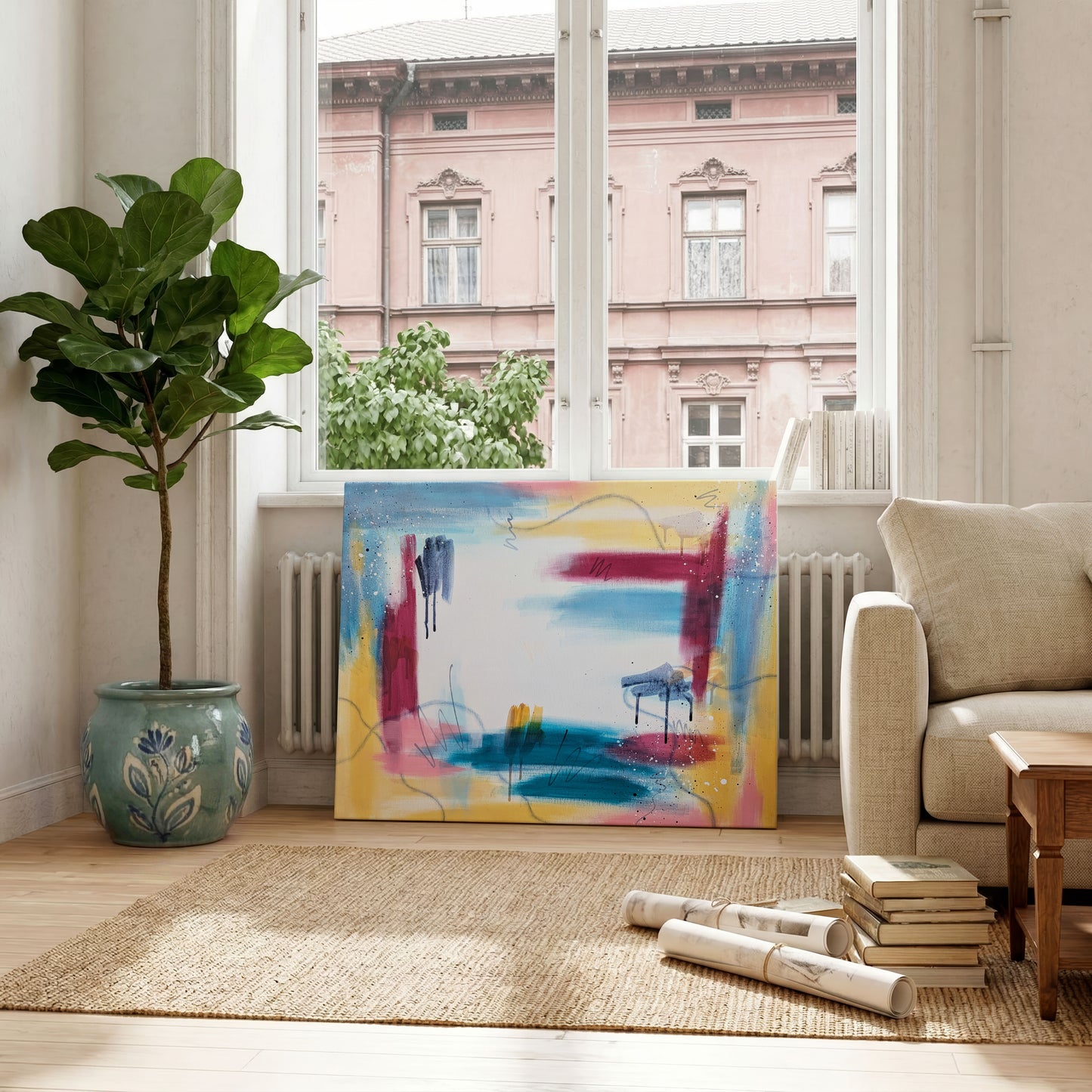 Bright Horizons | Colorful Abstract Original Painting