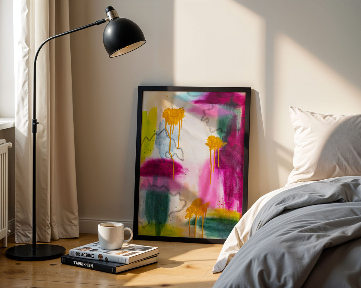 Held in the Quiet | Pink Abstract Original Painting