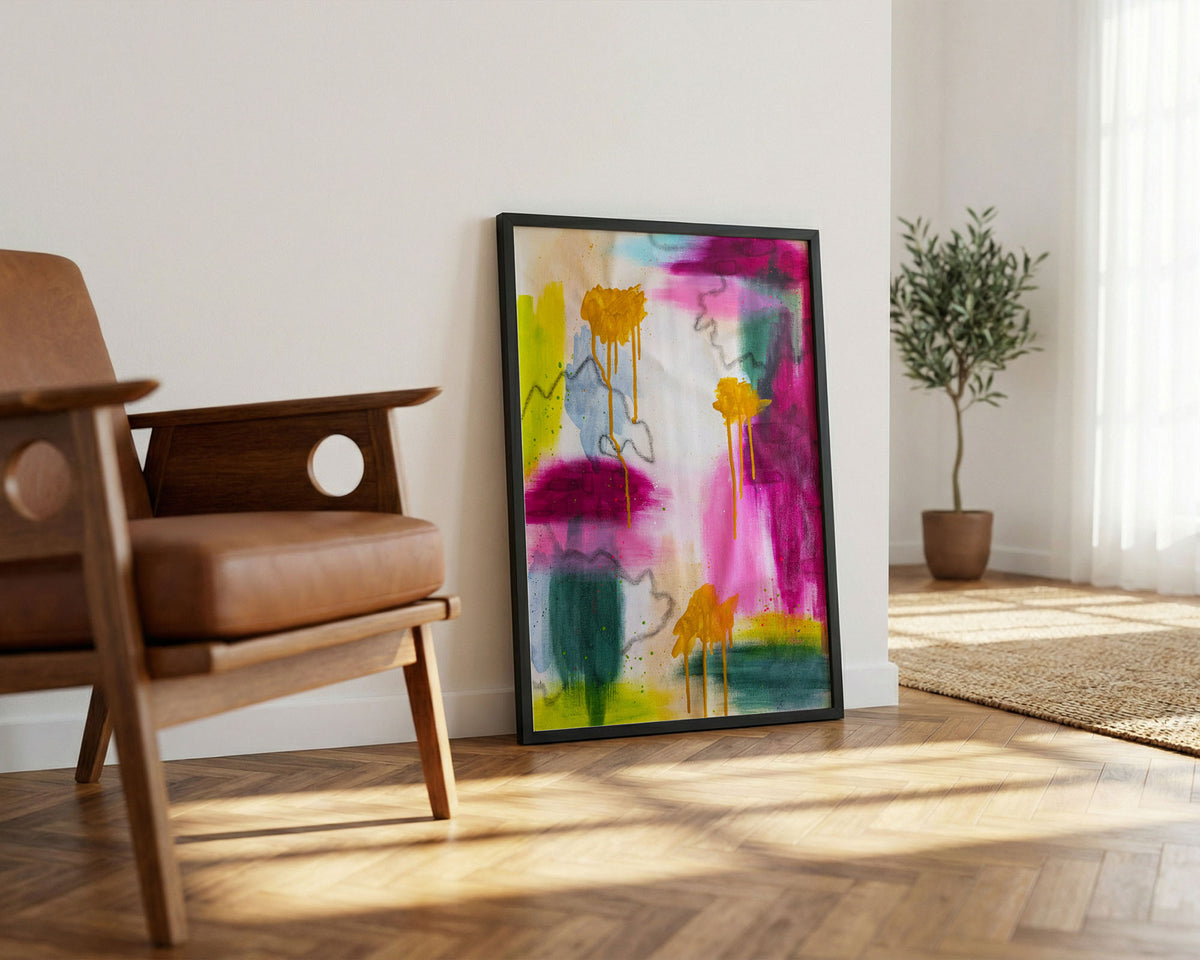 Held in the Quiet | Pink Abstract Original Painting