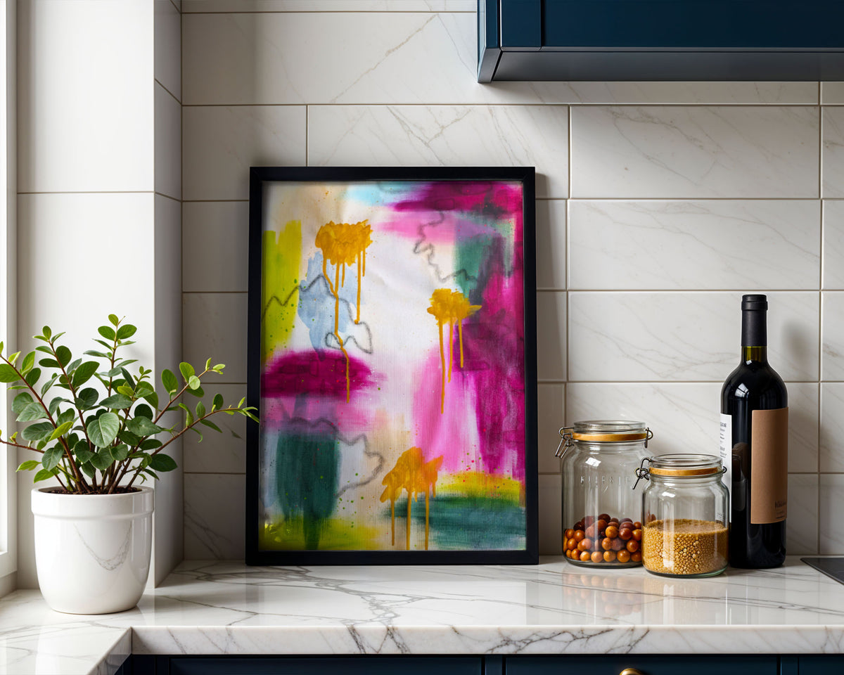 Held in the Quiet | Pink Abstract Original Painting