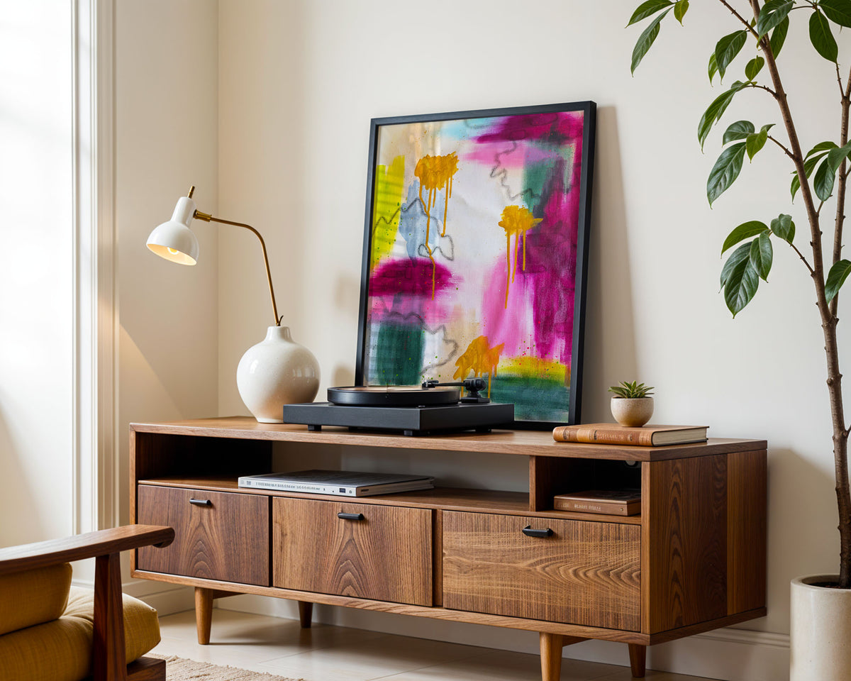 Held in the Quiet | Pink Abstract Original Painting