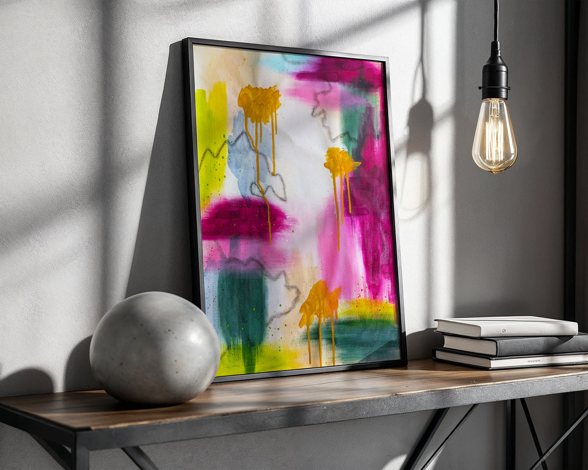 Held in the Quiet | Pink Abstract Original Painting
