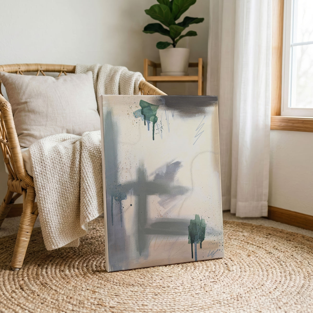 In the Quiet | Neutral Abstract Original Painting