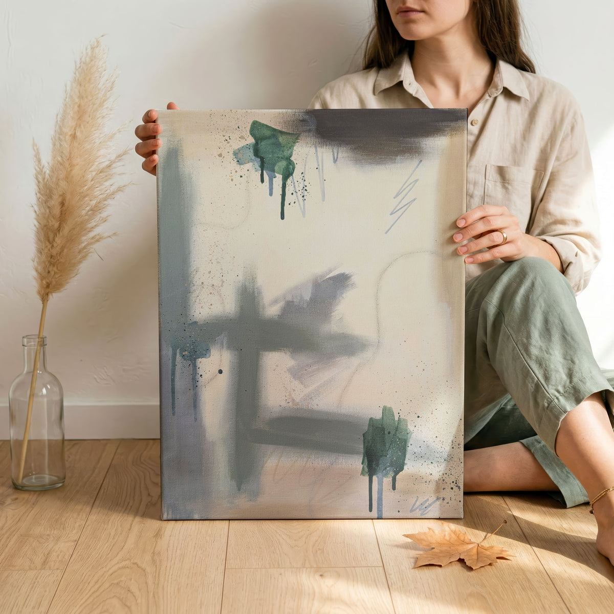 In the Quiet | Neutral Abstract Original Painting