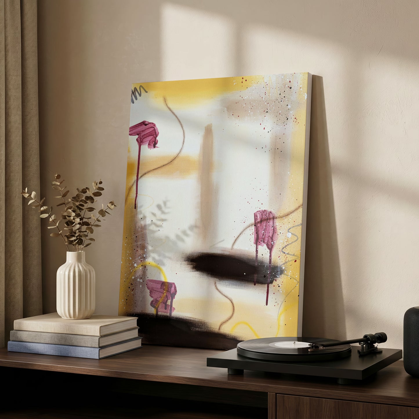 Marigold | Yellow Abstract Original Painting