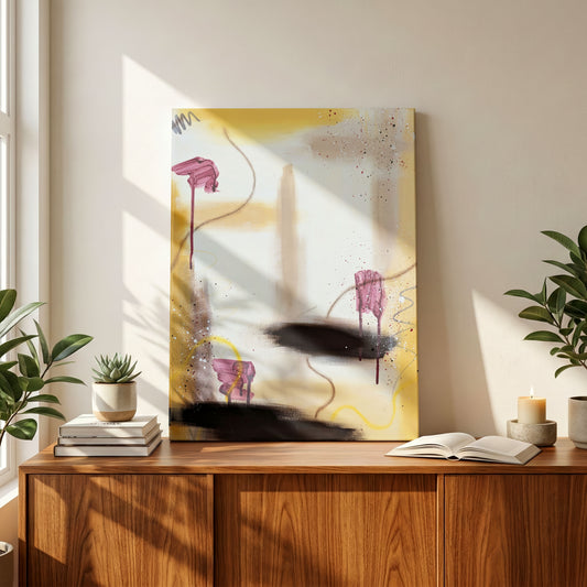 Marigold | Yellow Abstract Original Painting