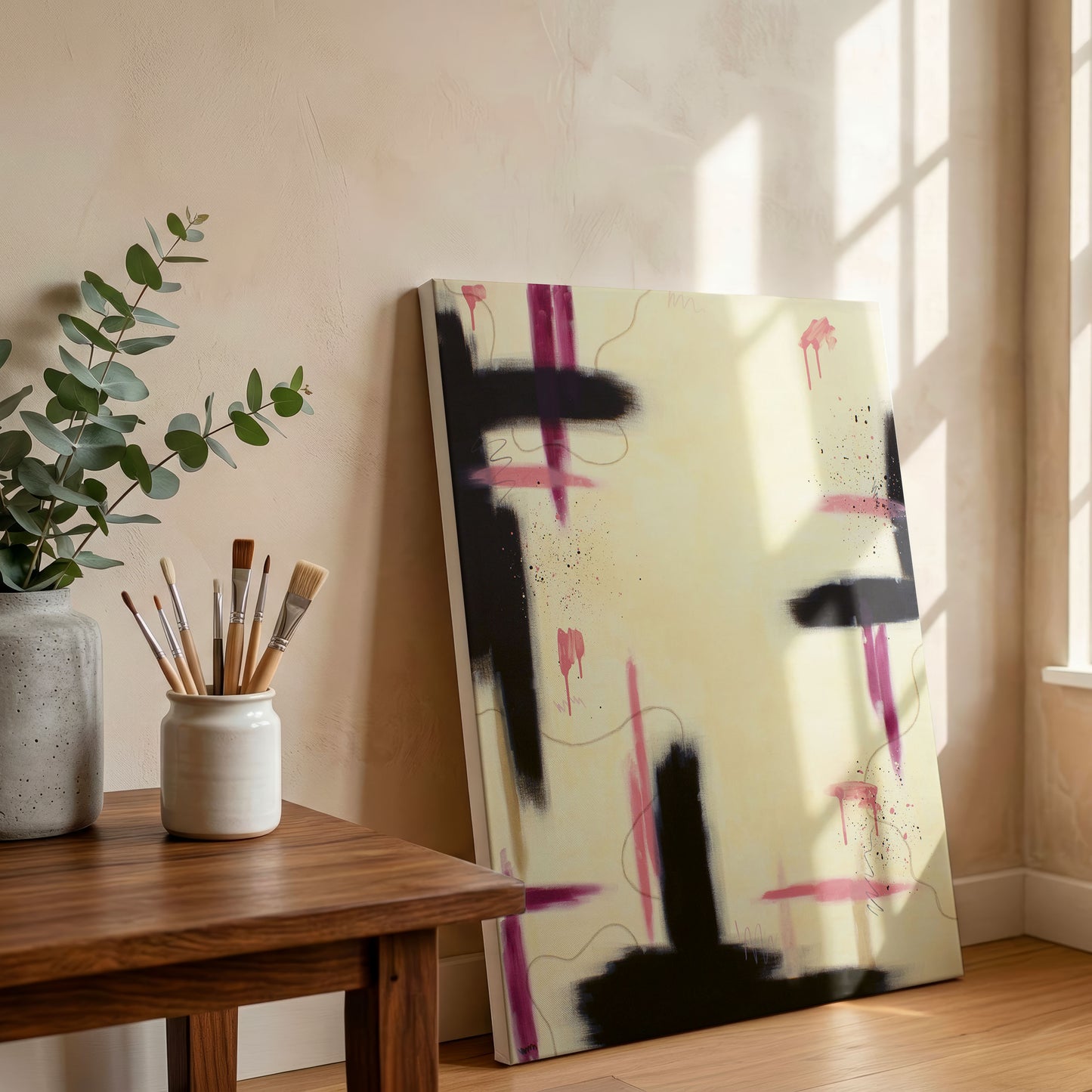 Raw Bloom | Pink Abstract Original Painting