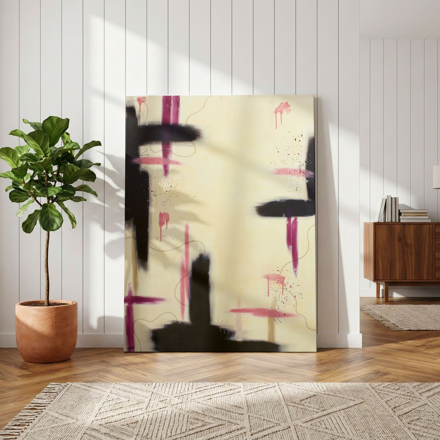 Raw Bloom | Pink Abstract Original Painting