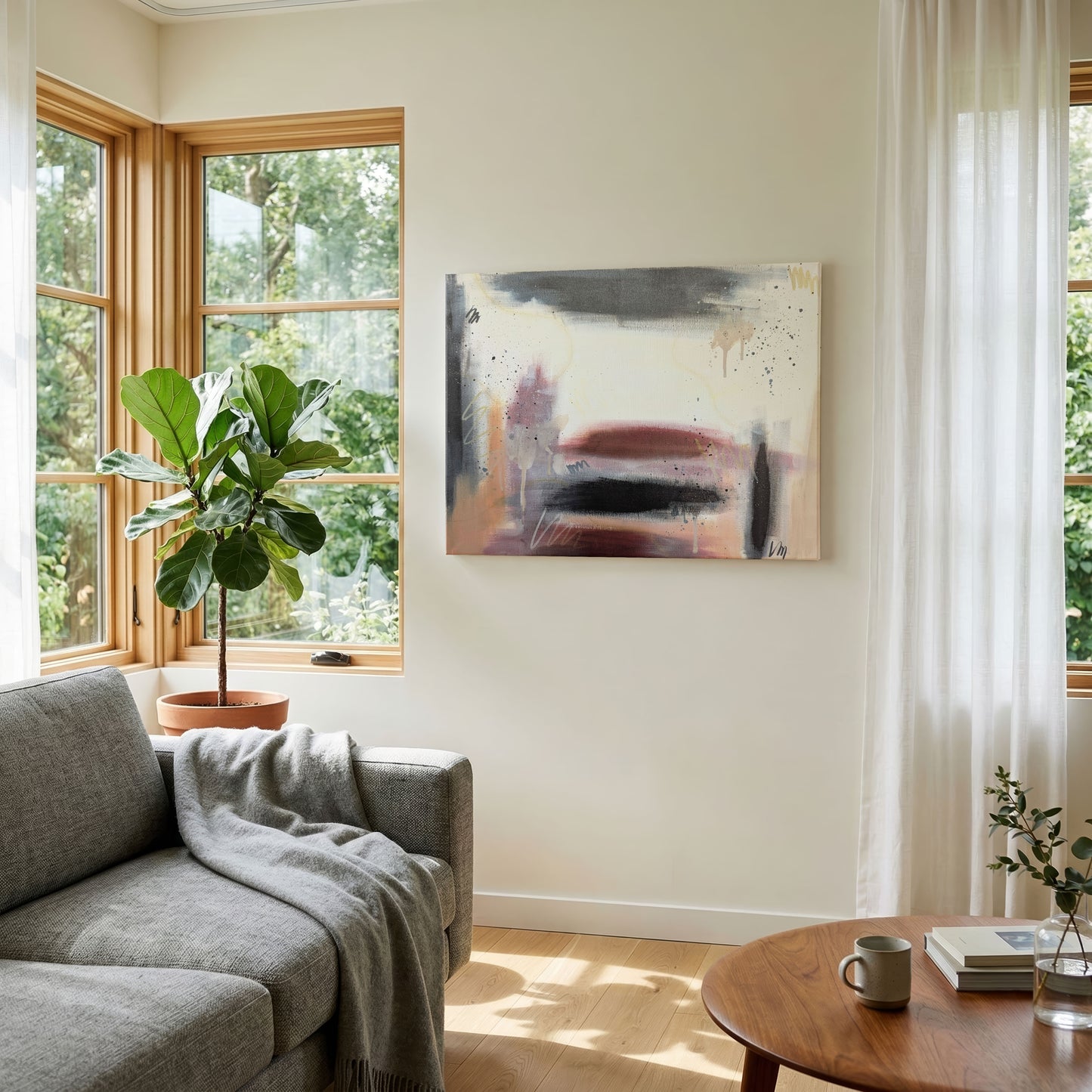 Rooted | Neutral Abstract Original Painting