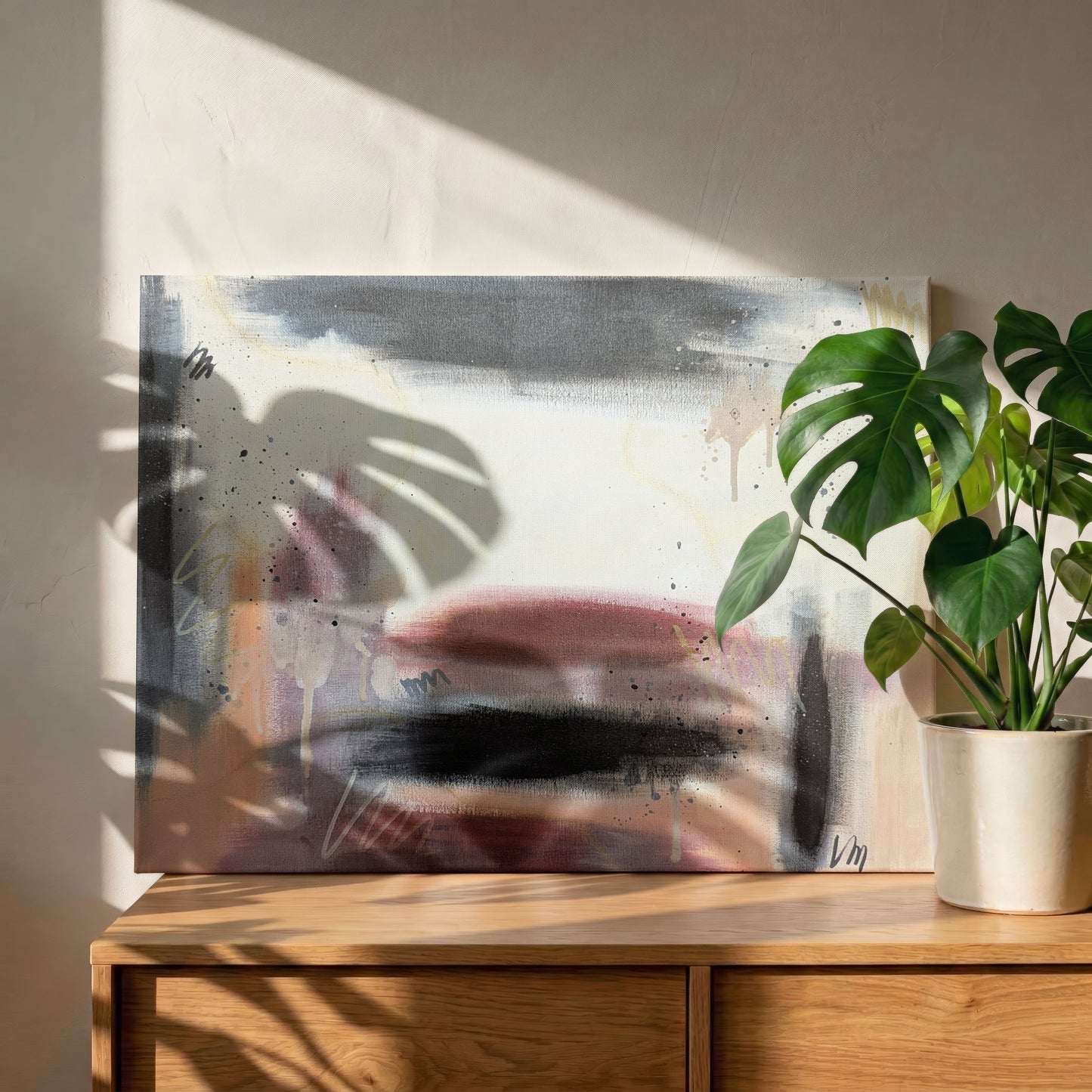 Rooted | Neutral Abstract Original Painting