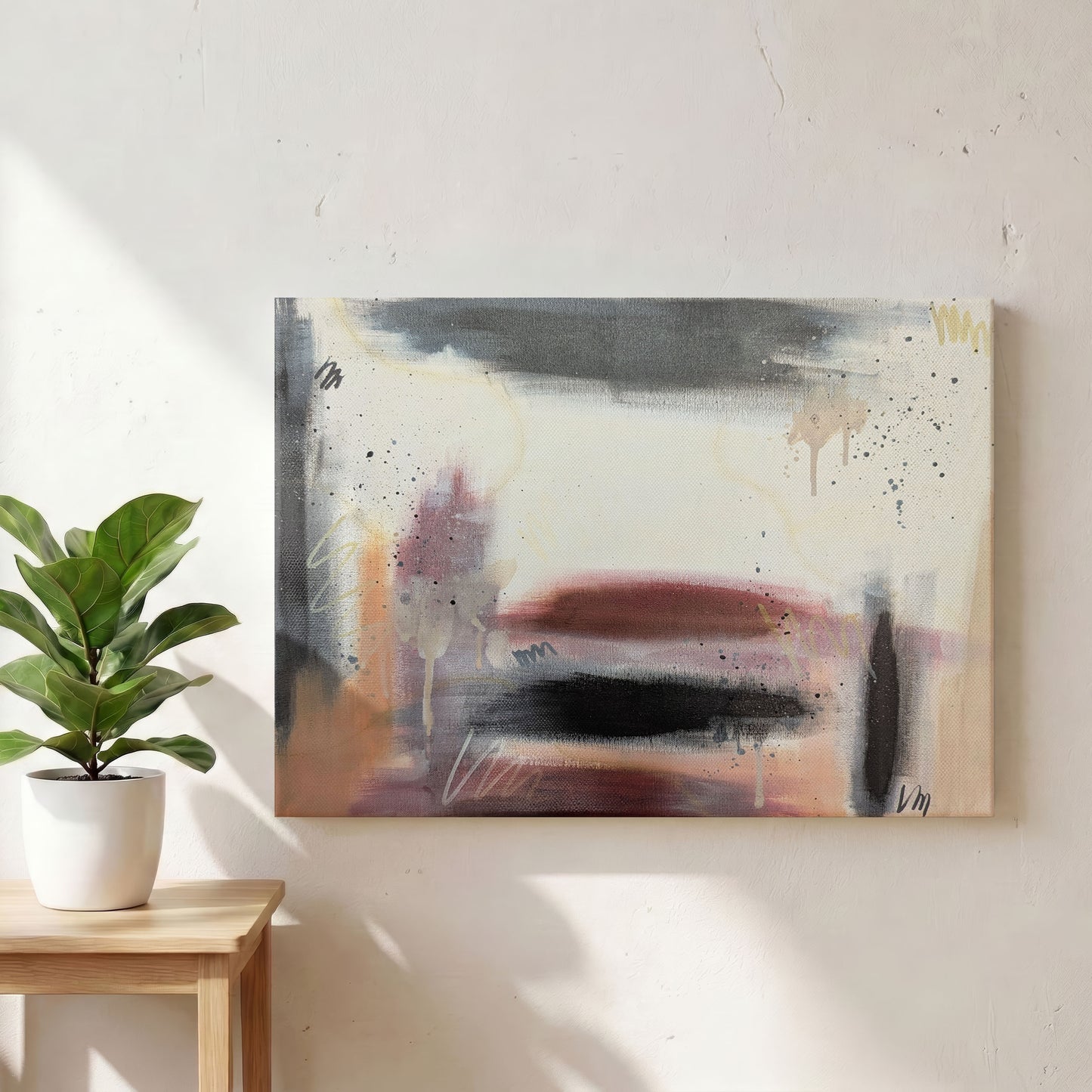 Rooted | Neutral Abstract Original Painting
