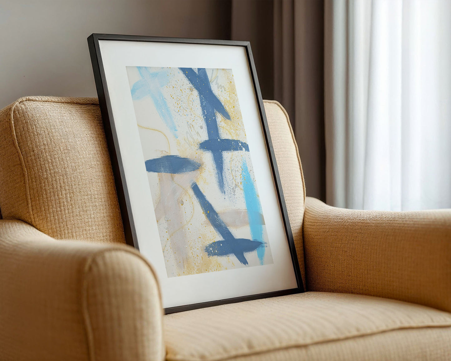 Slate 1 | Original Framed Abstract Paper Painting