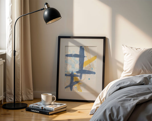 Slate 2 | Original Framed Abstract Paper Painting