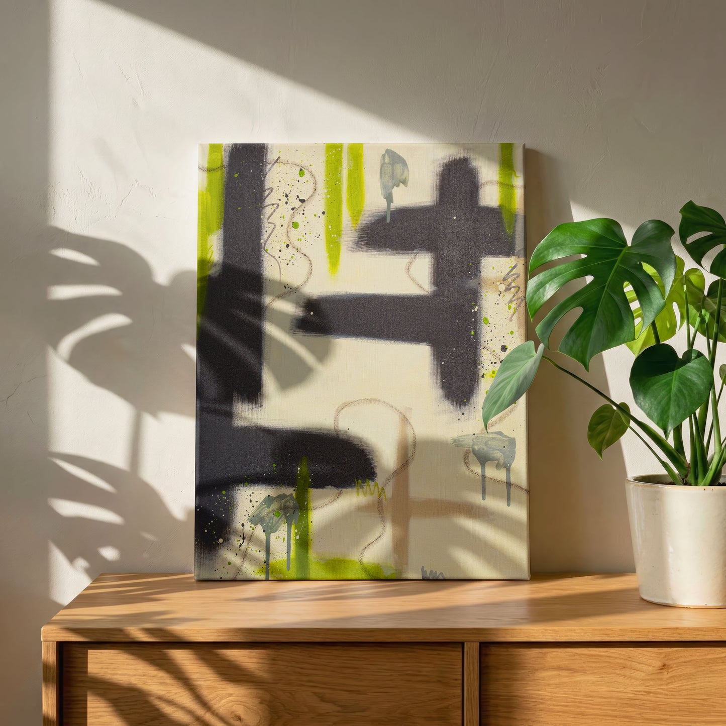 Sprout | Green Abstract Original Painting