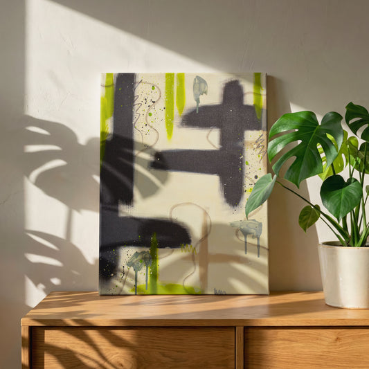 Sprout | Green Abstract Original Painting
