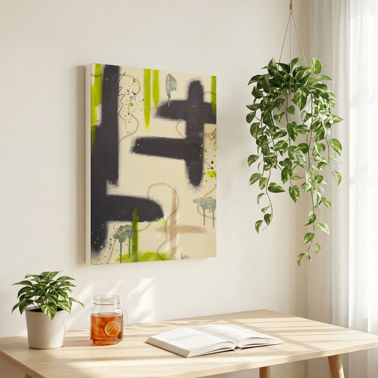 Sprout | Green Abstract Original Painting