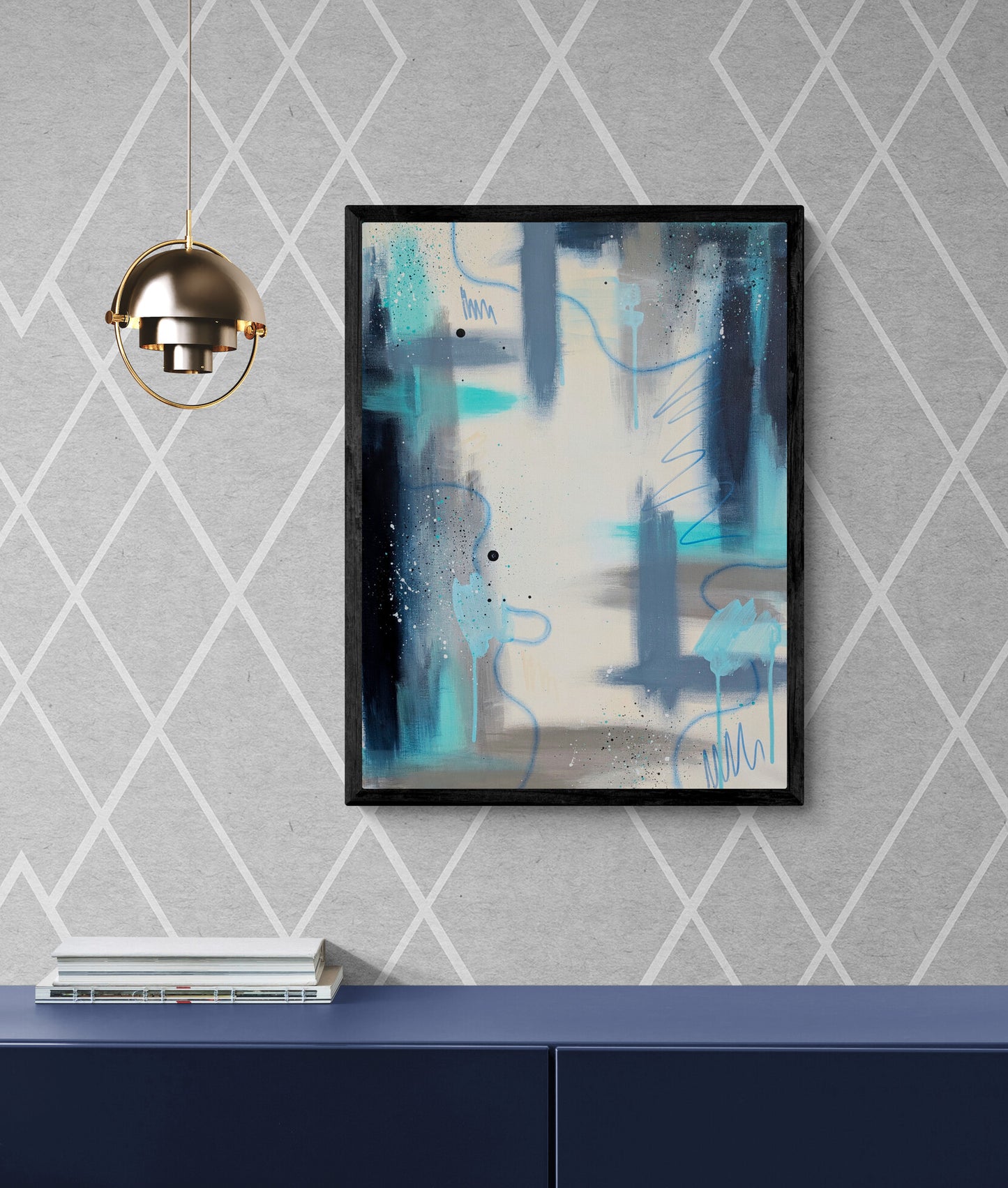 The Oscillation 18x24in – Contemporary Abstract Painting
