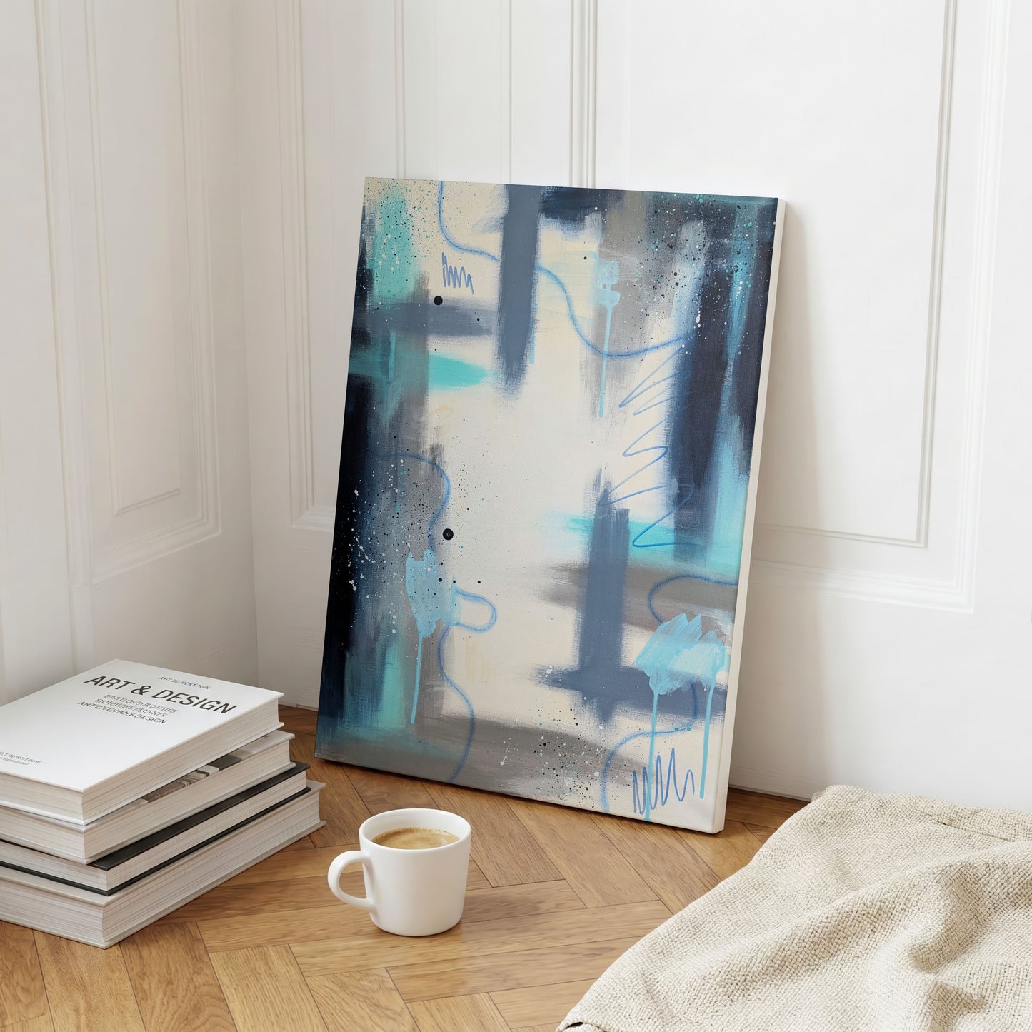 The Oscillation | Blue Abstract Original Painting