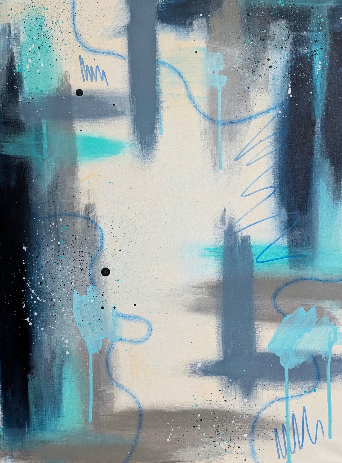 The Oscillation 18x24in – Contemporary Abstract Painting