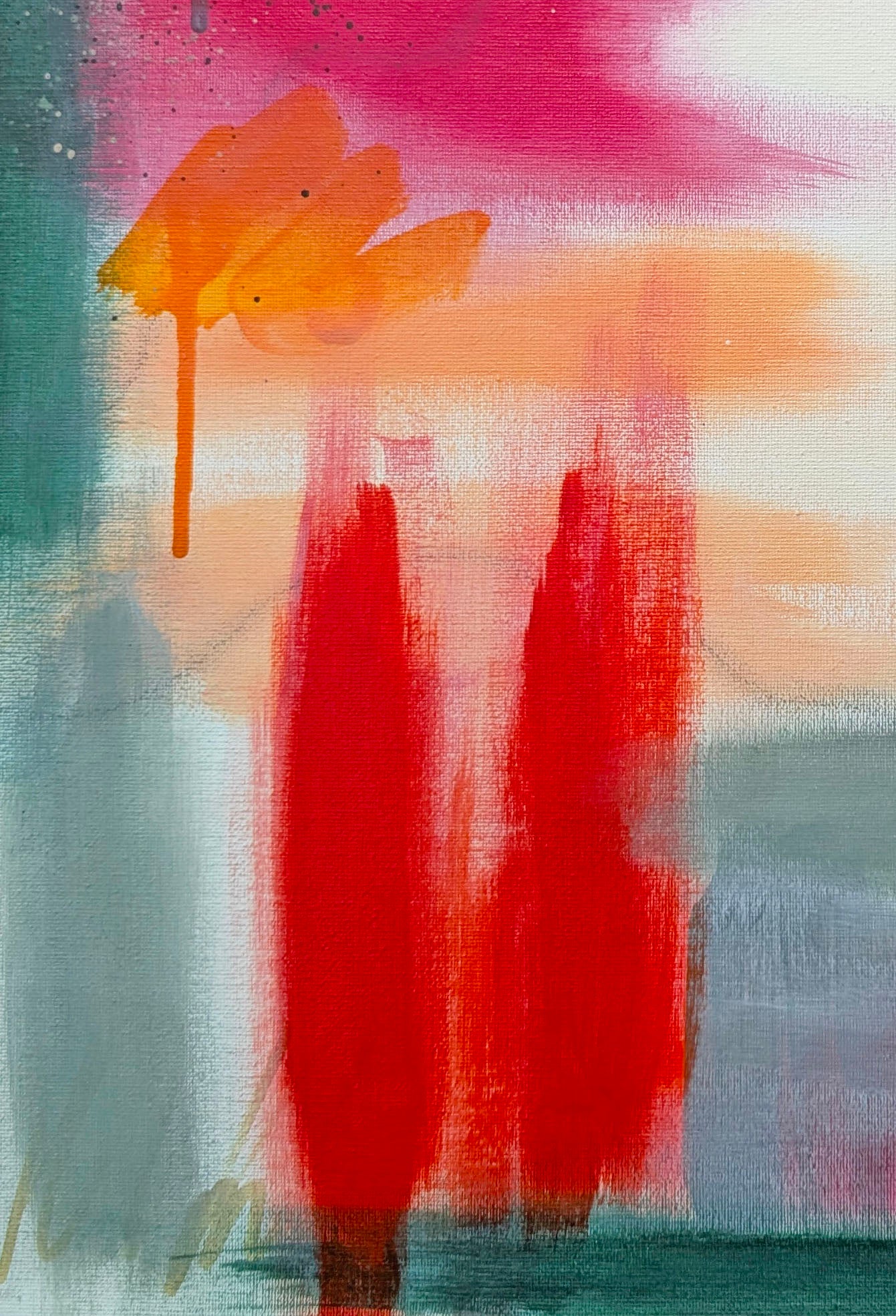 Warm Reassurance – Contemporary Abstract Painting